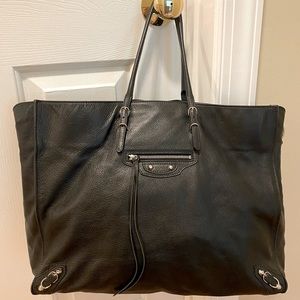 Balenciaga Black Papier Tote A4